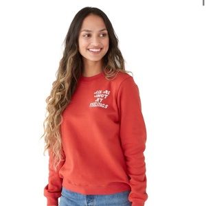 “Ask me about my feelings” cute Bando sweatshirt